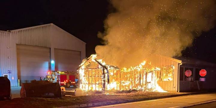 Branford Transfer Station temporarily closed after fire spreads from shed into building