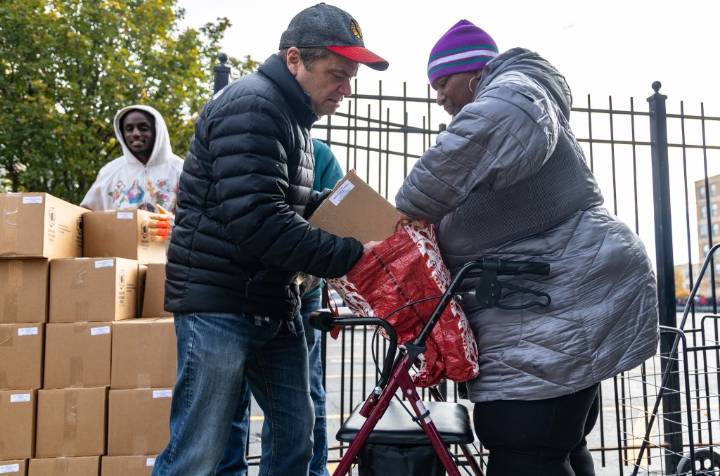 'Everybody's hungry': hundreds receive food amid SNAP uncertainty