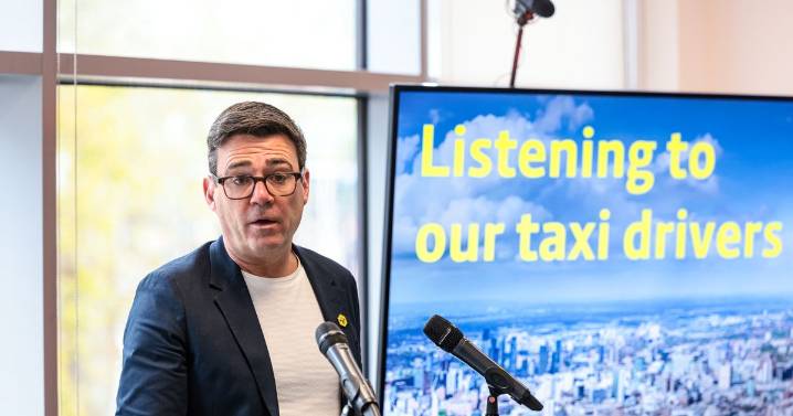 Andy Burnham ‘disappointed’ after ‘massively important’ taxi changes dropped by government