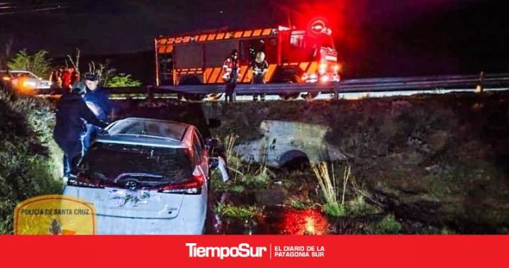 Ruta Provincial 20 Bomberos de Río Turbio intervinieron en un rescate vehicular nocturno