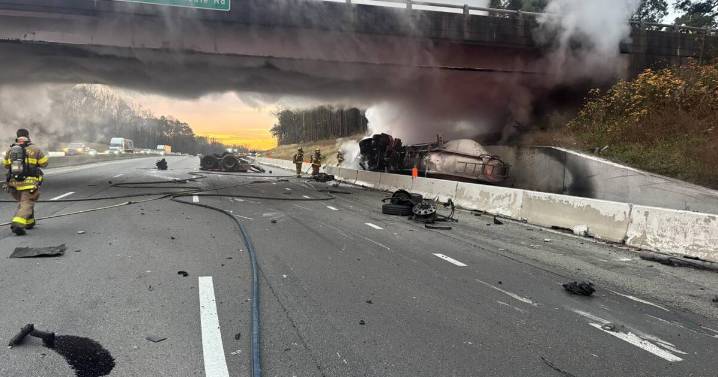 Crash closes Interstate 95 South in Virginia. Traffic tied up in Chesterfield County.