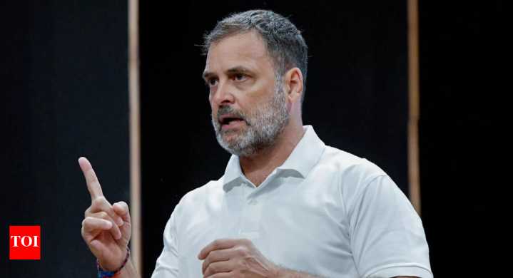 ‘This is land theft’: Rahul Gandhi targets Maharashtra govt over property scam; recalls ‘vote theft’ charge