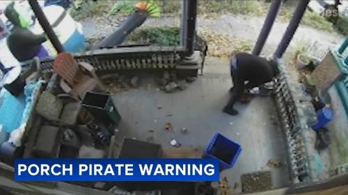 Porch pirate targets same West Philadelphia home twice in two days