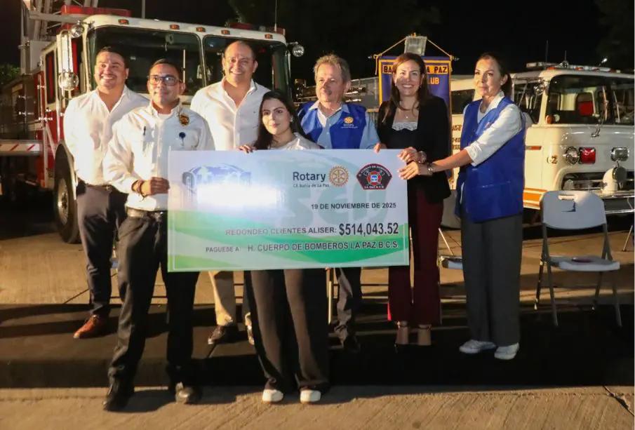 Más de $514 mil pesos en donativo: La Paz adquiere equipo esencial para Bomberos