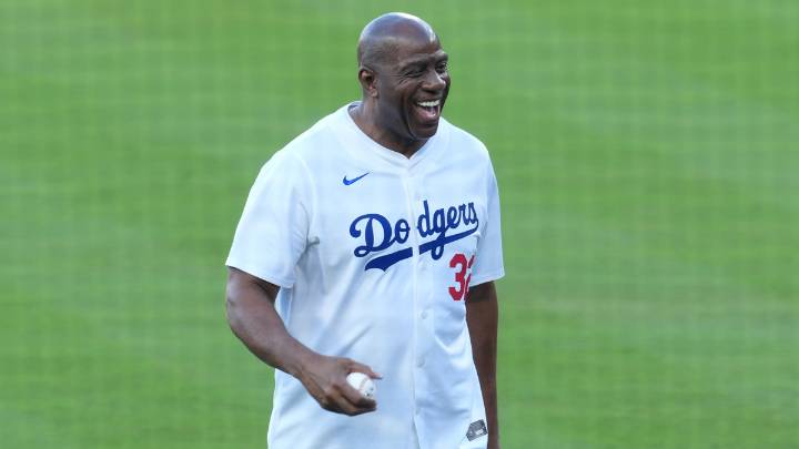 Dodgers’ Magic Johnson drops ’18 championship’ bar after World Series win