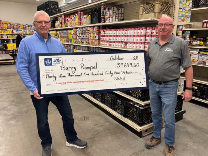 Steinbach man wins over $39,000 in One Great Lottery