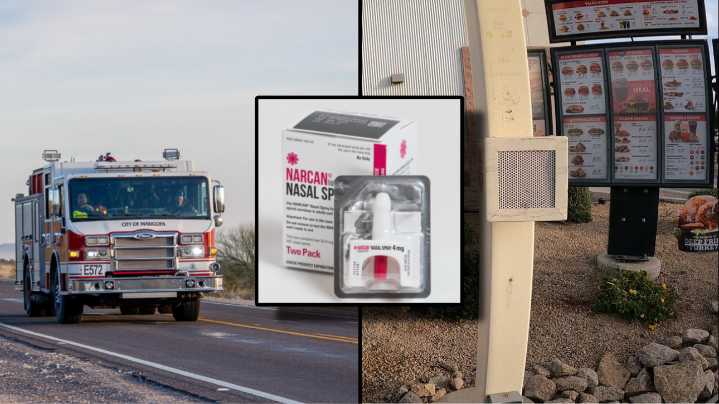 First responders serve life-saving Narcan at Arby's