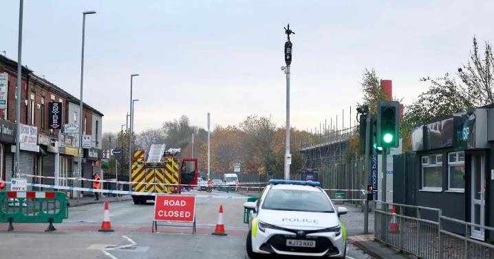 Statement issued by O2 after phone mast bursts into flames on busy Greater Manchester road