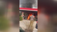 Intense fire at Jacksonville gas station involving SUV caught on camera, ‘We thought it was going to explode’