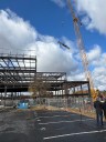 Final beam set for WVU Eye Institute; supporters look to 2027 completion date