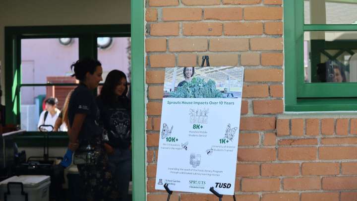 Mansfeld Middle School celebrates the grand opening of Sprouts House