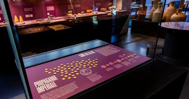 2 robbers overpower a guard and steal dozens of ancient gold coins from a Swiss museum