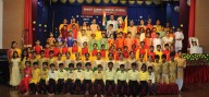 Mount Carmel primary students celebrate the dual spirit of Kannada Rajyotsava and National Unity Day