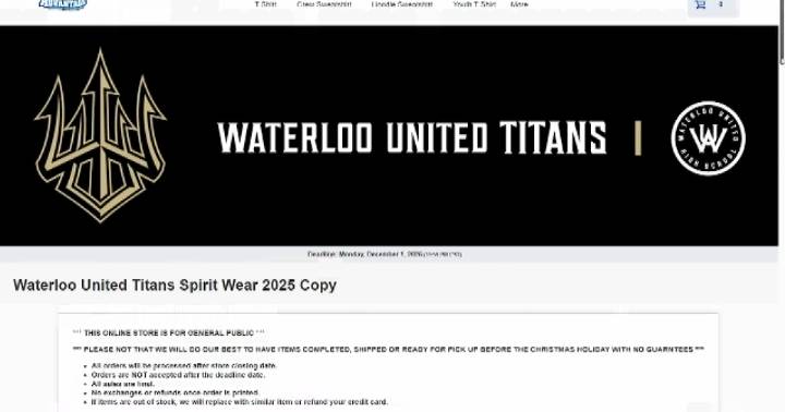 Waterloo School District launches online merch store for Titans apparel