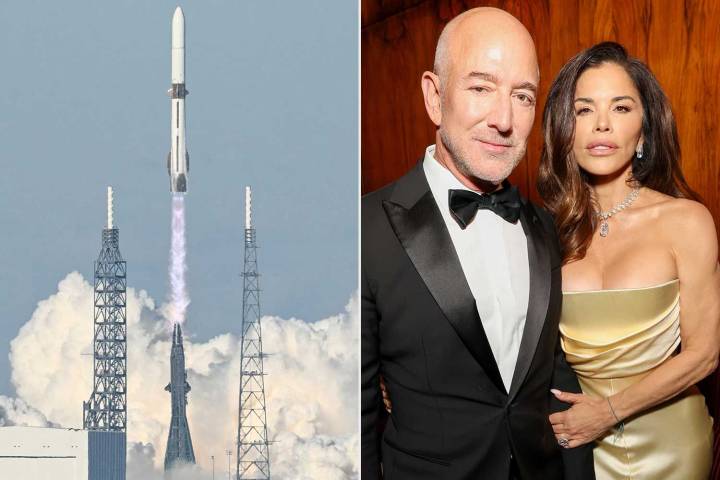 Lauren Sánchez Bezos Posts Behind-the-Scenes Photos of Jeff Bezos at the New Glenn Rocket Flight