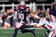 Drake Maye overcomes another sack-filled performance to take down Atlanta