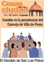 Las Cosas de la Ciudad; Cambio en la presidencia del Concejo de Villa de Pozos
