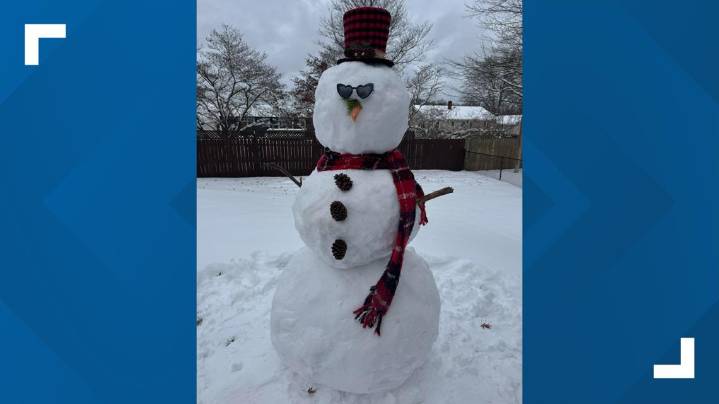 GALLERY: West Michigan communities show off snowmen after winter storm blankets region