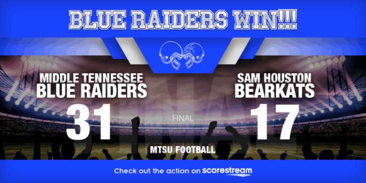 Middle Tennessee Dominates Second Half to Defeat Sam Houston