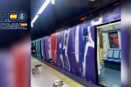 La Policía detiene in fraganti en Madrid a 19 grafiteros por causar daños en vagones del Metro durante la noche de Halloween