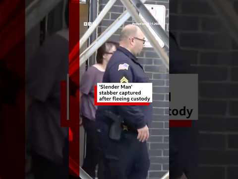 Morgan Geyser, the 'Slender Man' stabber, captured after fleeing custody. #BBCNews