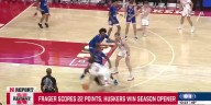 Frager scores 22 points in debut, Huskers win season opener
