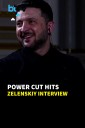 Moment Lights Go Off During Zelenskyy Interview Amid Ukraine Power Crisis