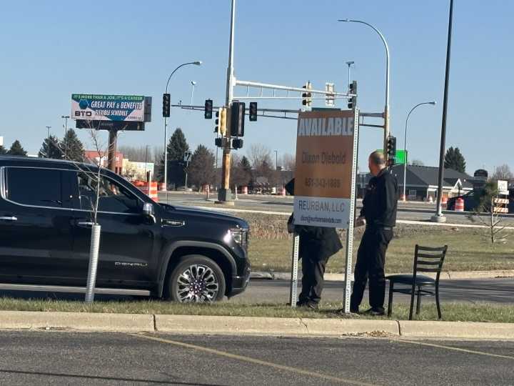 Confusion on social media stirs over sign posted near Mangos in Moorhead