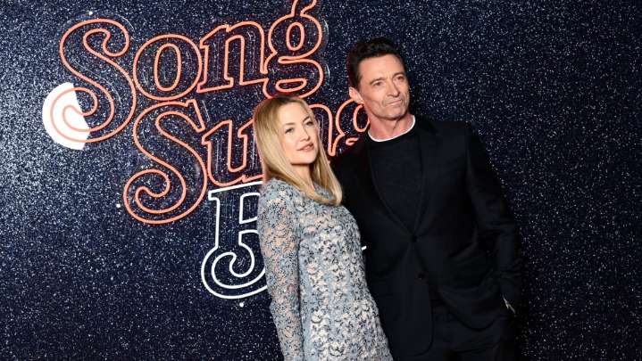 Kate Hudson Favors Floral Embroidery for 'Song Sung Blue' in London