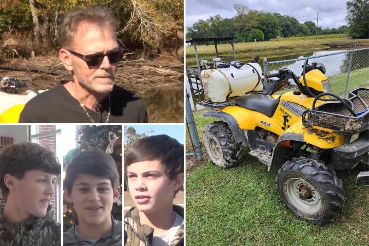Heroic teens help save Georgia man from drowning in freak ATV spill