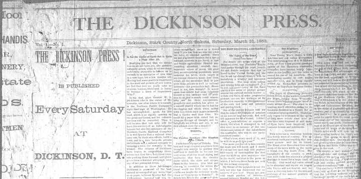 Expanded archives of The Dickinson Press are available online
