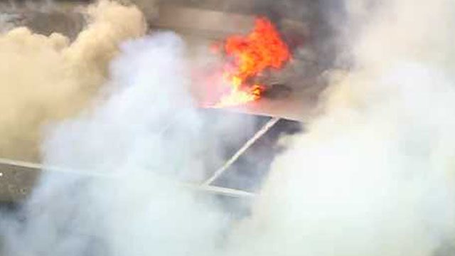 Heavy fire, thick smoke billows from building in North Baltimore, SKY 11 reports