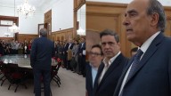 Entre aplausos, Francos se despidió de los empleados de Casa Rosada: el video