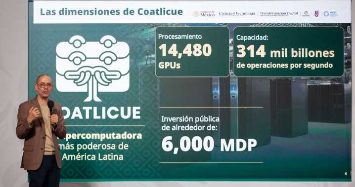 Presentan supercomputadora Coatlicue; será pública, aseguró Sheinbaum