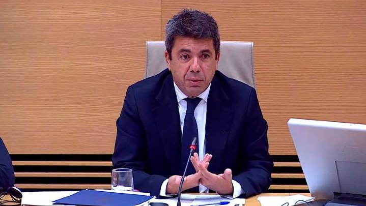 Así defiende Mazón la activación de la alerta de la dana ante la comisión investigadora