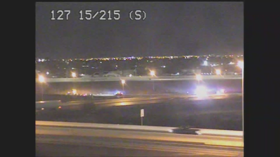 Crash closes Las Vegas freeway on