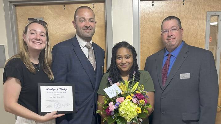 Jacara London named Marilyn S. Merkle Community Care Giver for July
