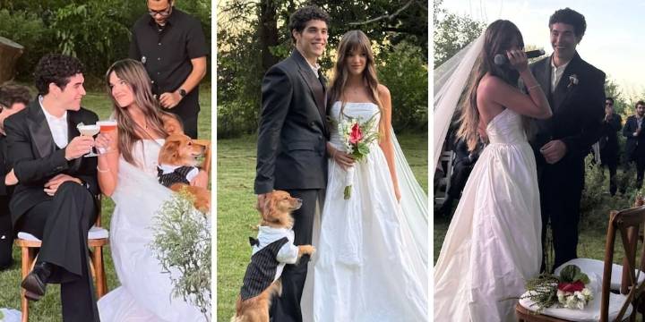 El casamiento de Malena Ratner, actriz de Soy Luna, con El Purre: el look de la novia y todas las fotos de la ceremonia