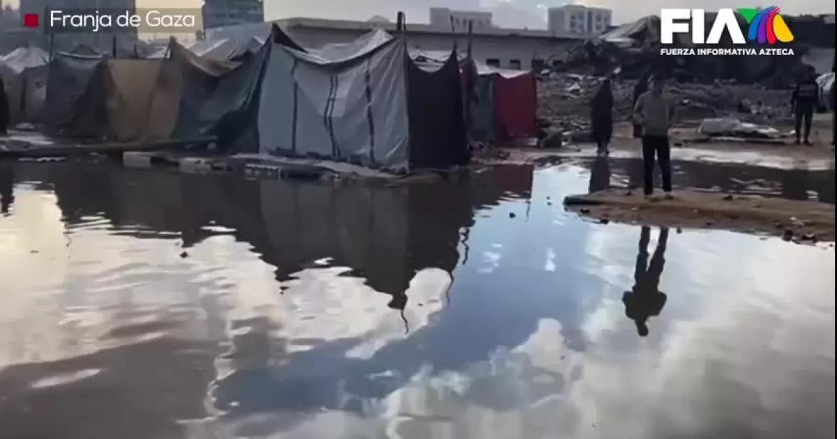 Tragedia en Gaza: tormenta provoca devastadoras inundaciones en campamentos de desplazados