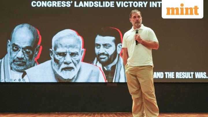 Rahul Gandhi drops ‘H-files’, alleges ‘vote chori’ in Haryana elections