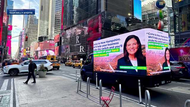 Gov. Ayotte uses campaign funds to send billboard truck to New York City to recruit businesses