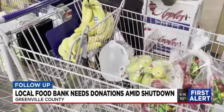 Food bank in Greenville Co needs donations amid shutdown