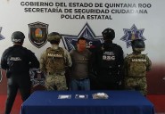 Detienen a Lázaro “N”, presunto implicado en delitos contra la salud en Isla Mujeres