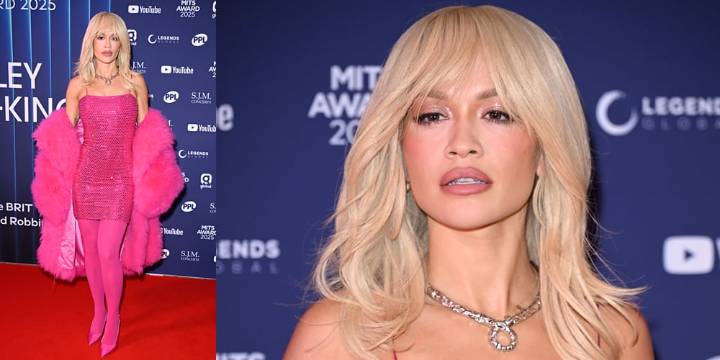 Rita Ora Channels Her Inner Barbie Girl in Hot Pink Outfit for the 2025 Music Industry Trust Awards | Rita Ora
