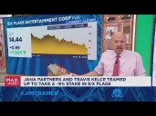 I wouldn't stick your neck out on Six Flags, says Jim Cramer