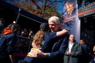 Bill Clinton spotted with apparent injury at NYC Marathon