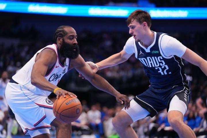 James Harden, Clippers outlast Mavericks in double