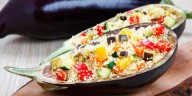 Berenjenas rellenas de cuscús: una receta saludable, colorida y llena de sabor