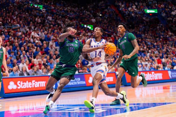 Photos: KU wins 53rd consecutive home opener in victory over Green Bay