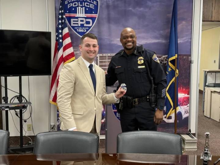 Evansville officer shot in the line of duty gives update on his condition